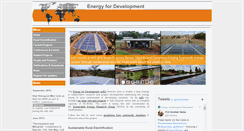 Desktop Screenshot of energyfordevelopment.net