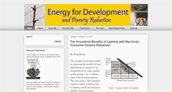Desktop Screenshot of energyfordevelopment.com